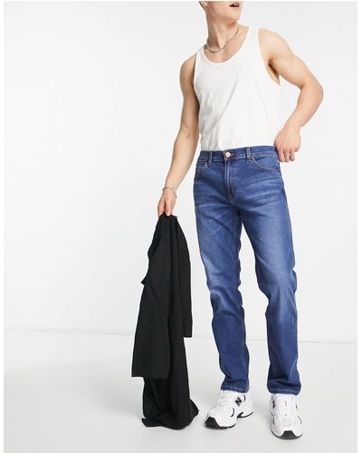 Wrangler Greensboro - Jeans Met Rechte Pijpen - Blauw
