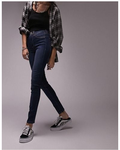 TOPSHOP Leigh - Jeans - Blauw