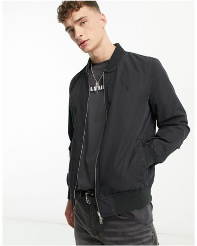 AllSaints Bassett Leo - Omkeerbaar Bomberjack - Zwart