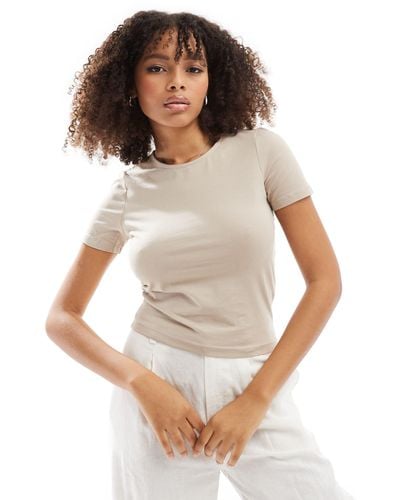 ASOS Fitted Crop T-shirt - White