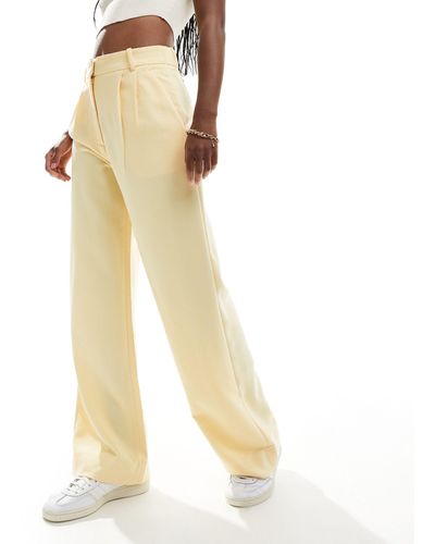 Abercrombie & Fitch Sloane Tailored Trousers - Natural