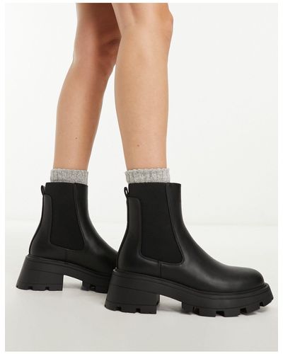 Schuh Botas chelsea negras con suela gruesa adaline - Negro