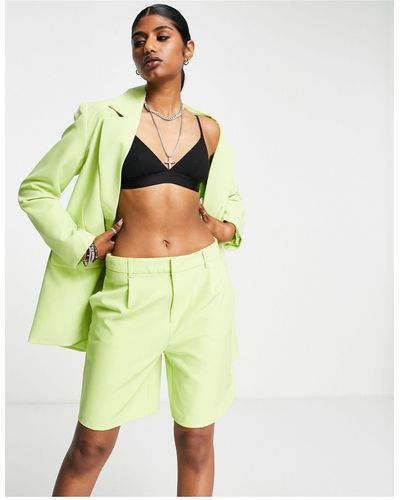 ONLY Tailored City Shorts Co-ord - Green