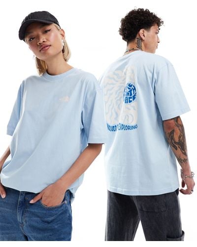 The North Face Exotic Days Back Print Oversized T-shirt - Blue