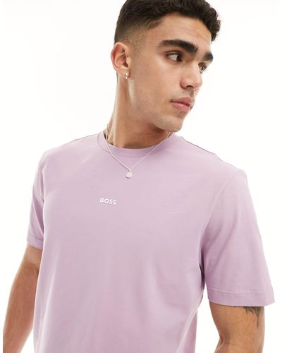 BOSS Tchup Logo T-shirt - Purple