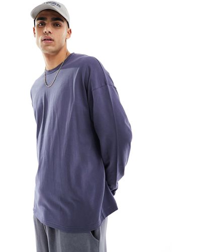 ASOS 4505 – icon – langärmliges sport-shirt aus schnell trocknendem material - Blau