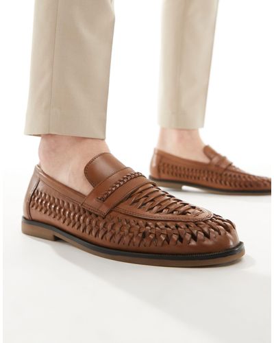 River Island Woven Loafers - Brown