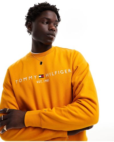 Tommy Hilfiger Crew Neck Sweatshirt - Orange