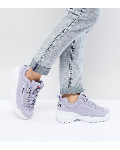 Baskets Violet Fila pour femme Lyst