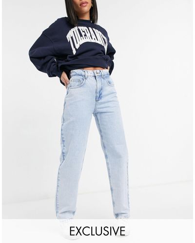 Reclaimed (vintage) Inspired – dad-jeans im stil der 90er - Blau