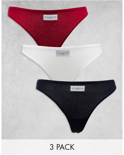 Tommy Hilfiger 3-pack Thongs - Multicolour