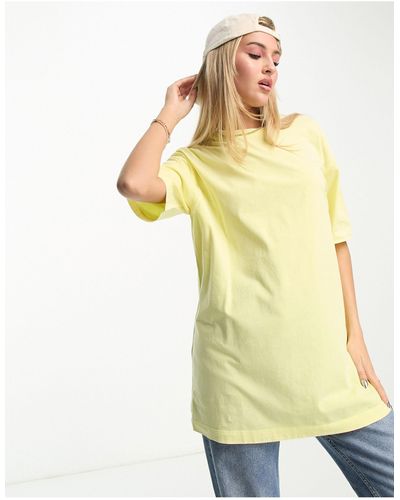 New Look – oversize-t-shirt - Gelb