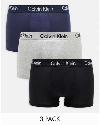 Calvin Klein 3-pack Trunks - Blue