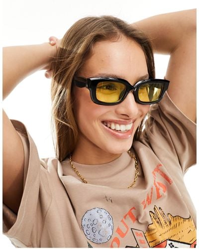 ASOS Square Fashion Glasses - Brown