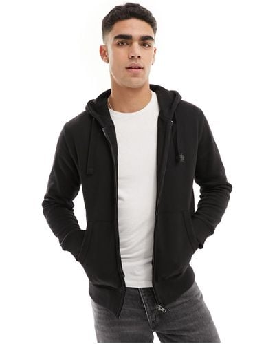 French Connection Full Zip Hoodie - Black