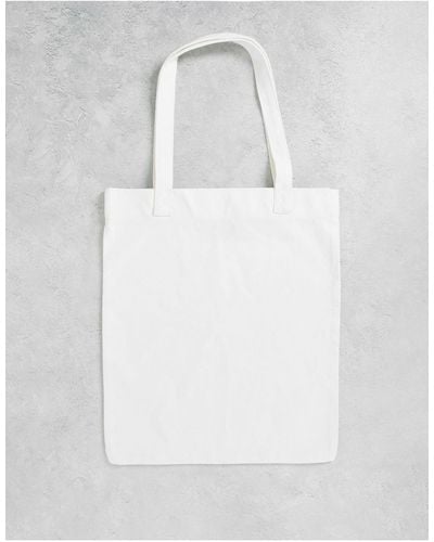 ASOS Heavyweight Cotton Tote Bag - White
