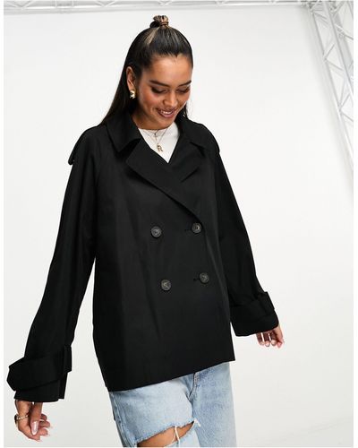 ASOS Trench leggero taglio corto - Nero