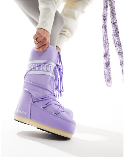 Moon Boot High Ankle Snow Boots - Purple