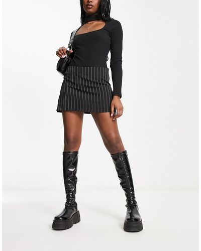 Noisy May Mini Side Split Skirt Co-ord - Black