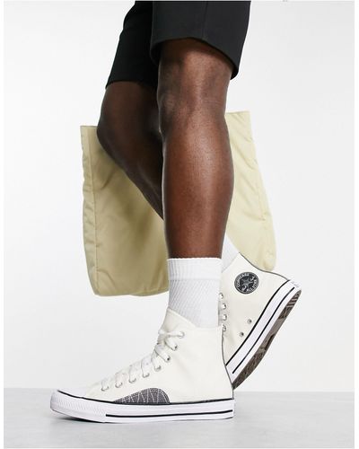 Converse Chuck Taylor All Star - Hoge Sneakers Van Canvas Met Stiksels - Wit