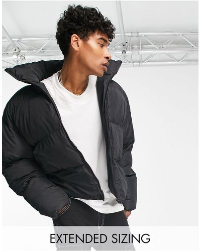 Collusion Padded Puffer Jacket - Black