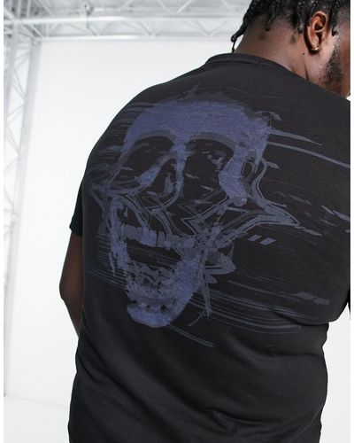 Bolongaro Trevor Plus – static skull – t-shirt - Blau