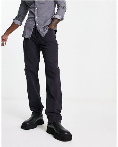 Lee Jeans West - jean coupe décontractée - noir délavé - Blanc