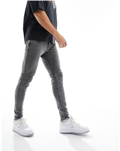 Jack & Jones – pete – schmal zulaufende jeans - Schwarz