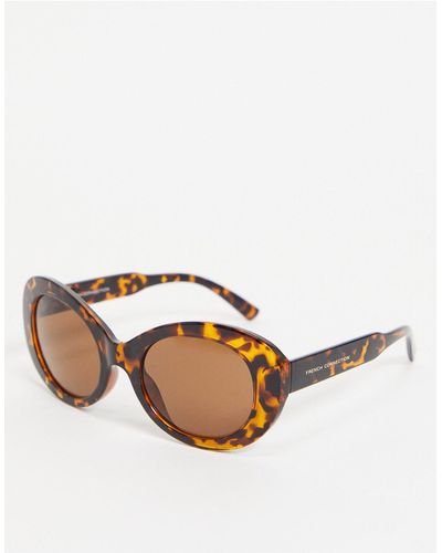 French Connection Tortoise Shell Sunglasses - Brown