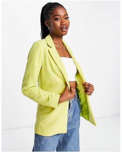 New Look Slouchy Suit Blazer - White