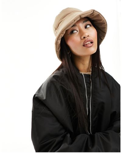 Pieces Padded Bucket Hat - Black