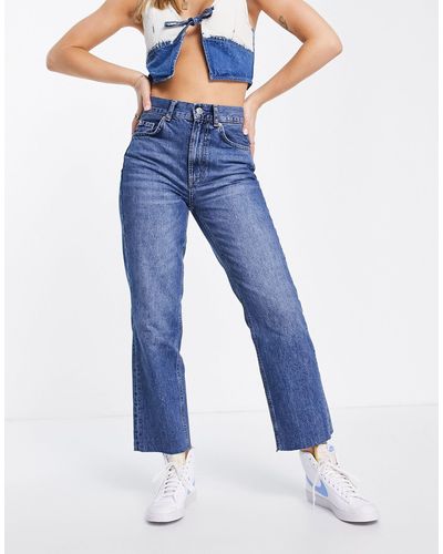 Stradivarius Cropped Jeans - Blauw