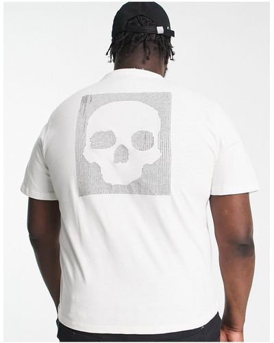 Bolongaro Trevor Plus - t-shirt avec imprimé crâne effet découpé - Blanc