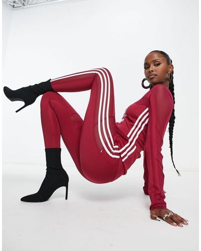 adidas Originals – centre stage – leggings - Rot