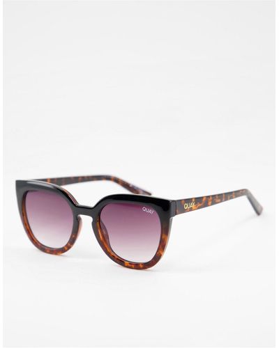 Quay Quay - noosa - occhiali da sole cat-eye - Nero