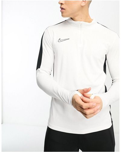 Nike Football Academy Dri-fit Panelled Half Zip Drill Top - Black