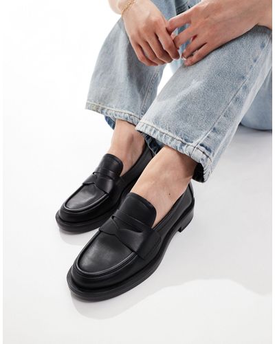 Stradivarius Wide Fit Loafers - Grey