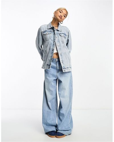 ONLY Oversized Denim Jack - Blauw