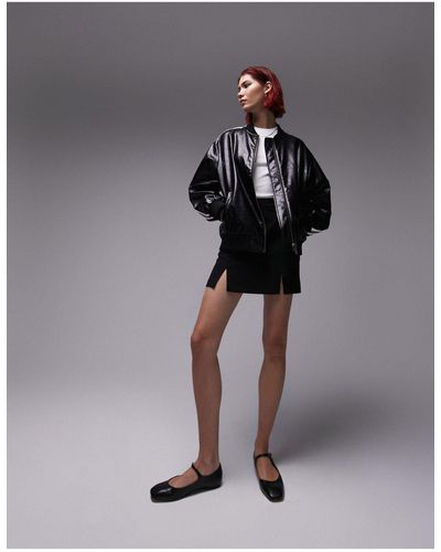 TOPSHOP Tailored Pelmet Mini Skirt - Black