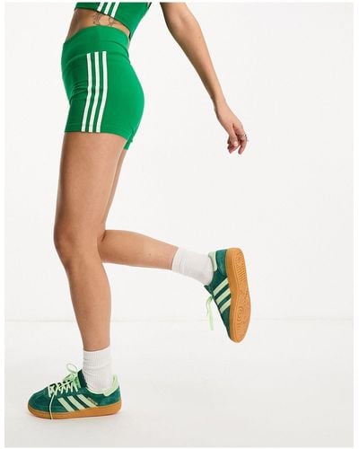 adidas Originals Legging 1/4 en coton à 3 bandes - Vert
