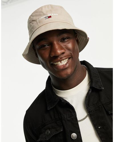 Tommy Hilfiger Bucket Hat With Logo - Brown
