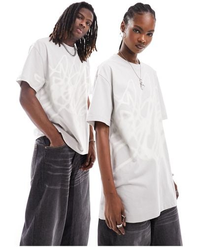 Weekday – unisex – unisex-t-shirt - Weiß