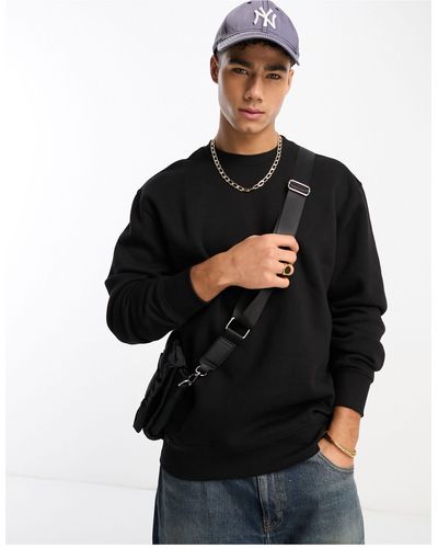 Pull&Bear Basic Sweatshirt - Zwart