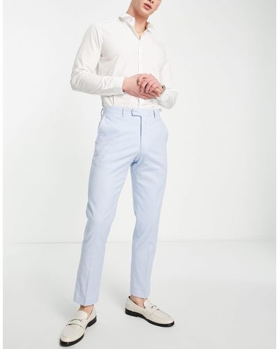 French Connection Linen Suit Pants - White
