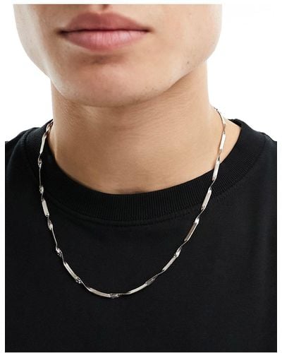 ASOS Waterproof Stainless Chain Necklace - Black