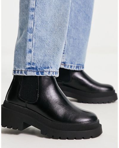 River Island Lage Chelsea Boots - Blauw