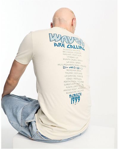 Hurley T-shirt à imprimé tournée - Blanc