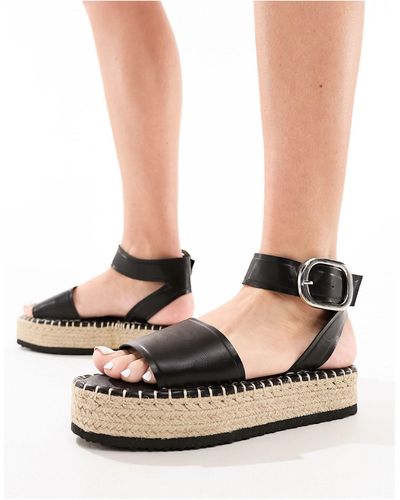 ASOS Jinny Espadrille With Oval Buckle - White