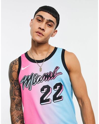 Nike Basketball Camiseta y azul sin mangas - Rosa