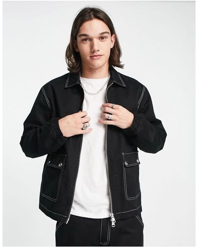 The Couture Club Co-ord Worker Jacket - Black